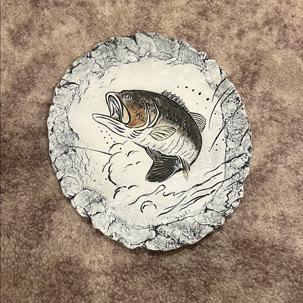 Vintage Shapes of Clay by Stan Langtwait. Fish Wall Plaque